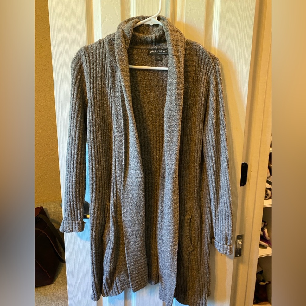 Barefoot Dreams brown cardigan